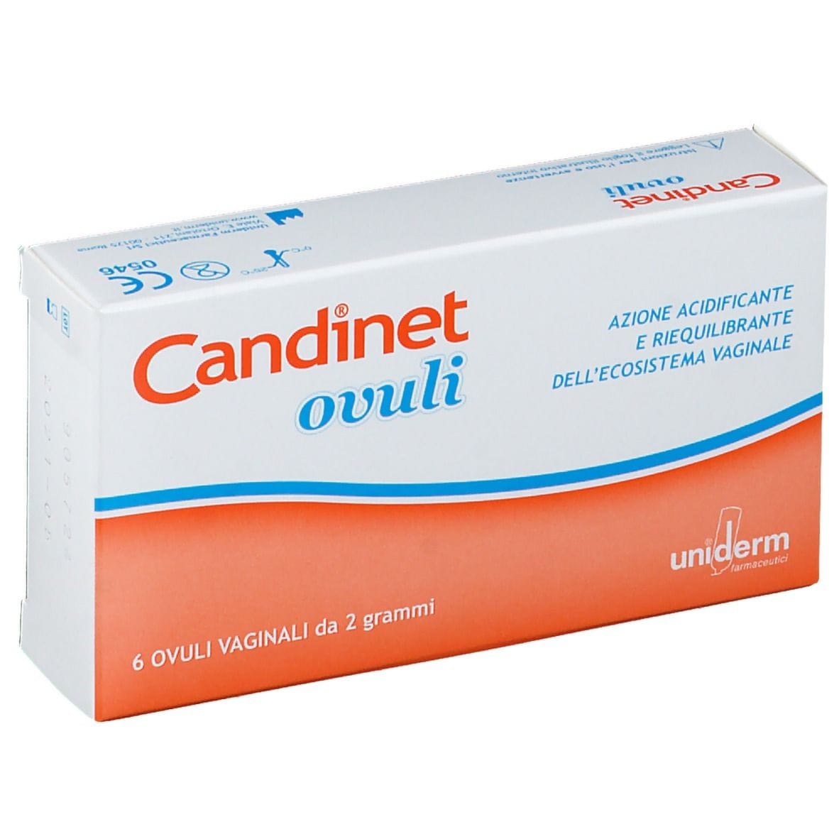 Ovuli Vaginali Candinet PLUS con Probiotici, 6 pezzi