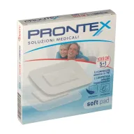 GARZA COMPRESSA PRONTEX SOFT PAD 10X6 CM 6 PEZZI (5 TNT + 1 IMPERMEABILE AQUA PAD)