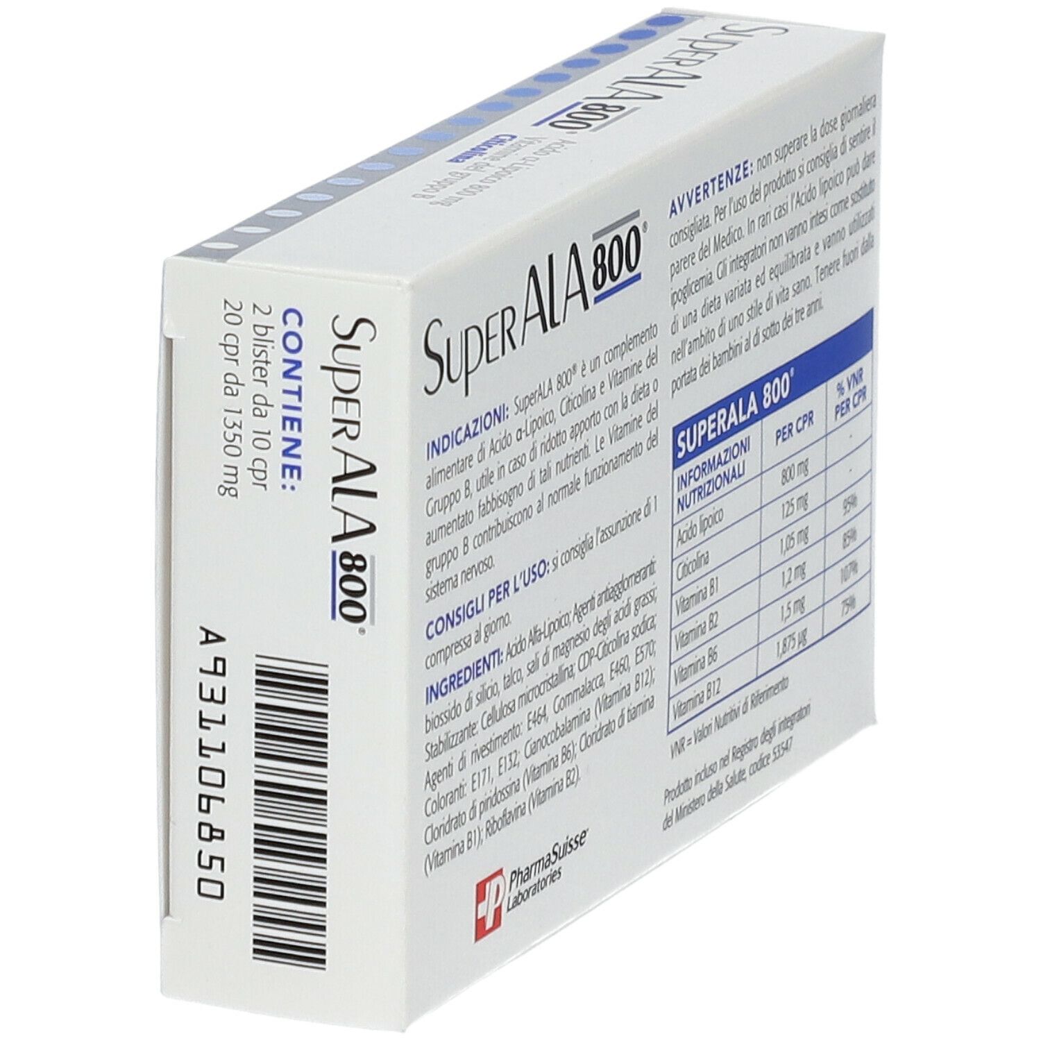 SUPERALA 800 20 COMPRESSE