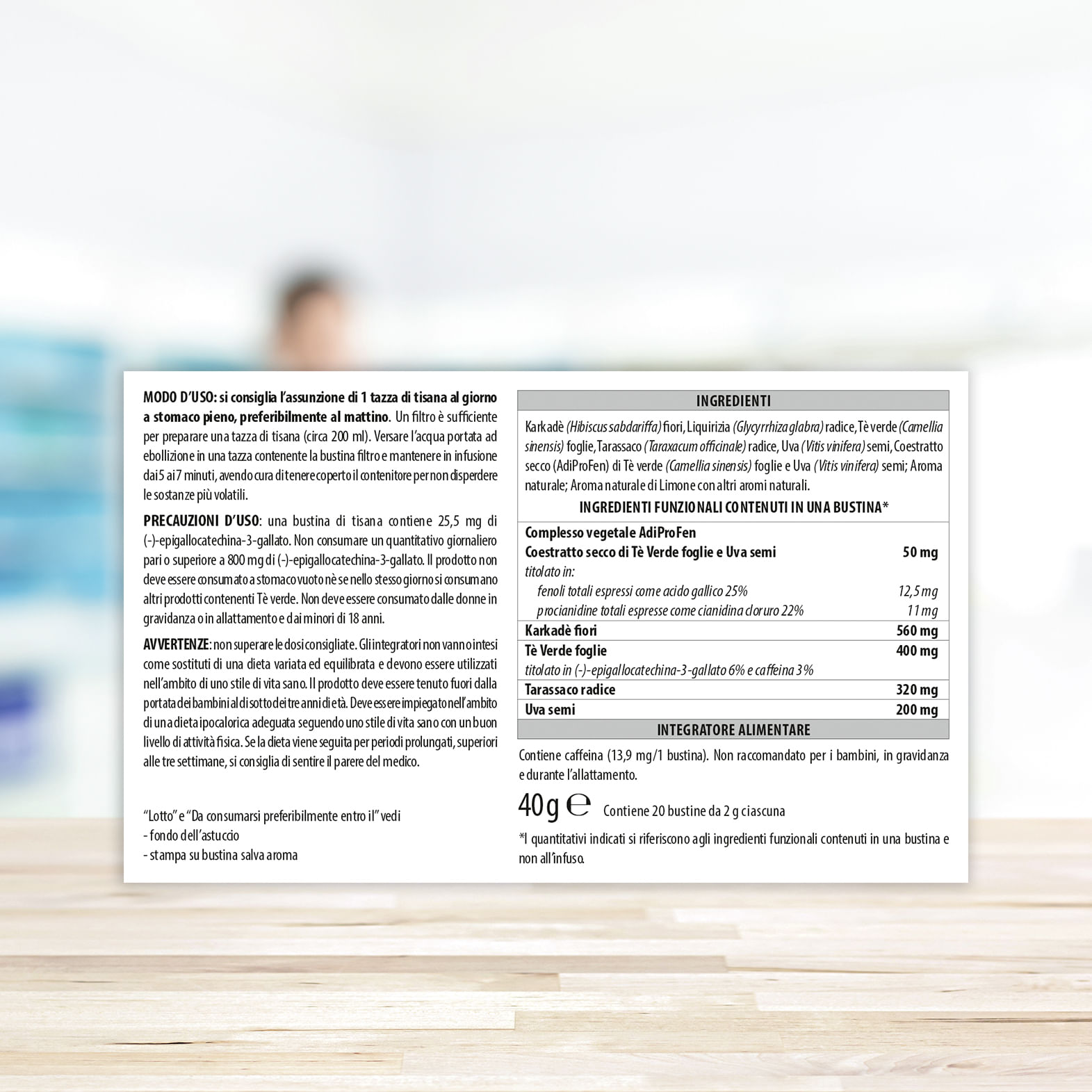 ADIPROX TISANA 20 BUSTINE