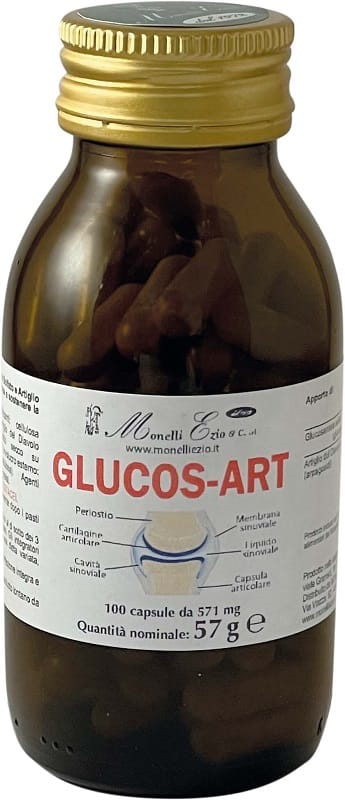 Integratore Glucos-Art con glucosamina e artiglio del diavolo