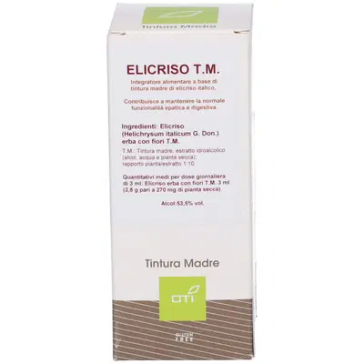 ELICRISO TINTURA MADRE GOCCE 100ML ELICRISO TINTURA MADRE GOCCE 100ML