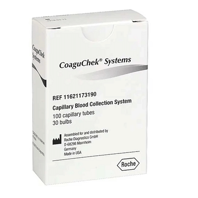 COAGULOMETRO COAGUCHEK PRO CAPILLARI 100 PEZZI