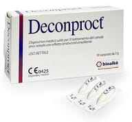 Supposte Deconproct lenitivo-emolliente, 10 pezzi