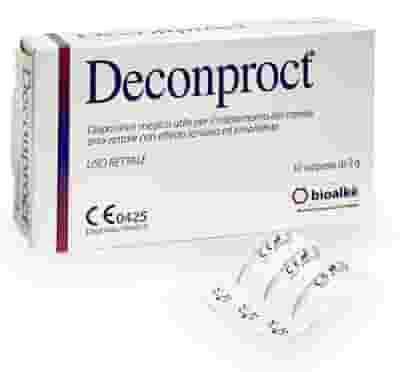Supposte Deconproct lenitivo-emolliente, 10 pezzi