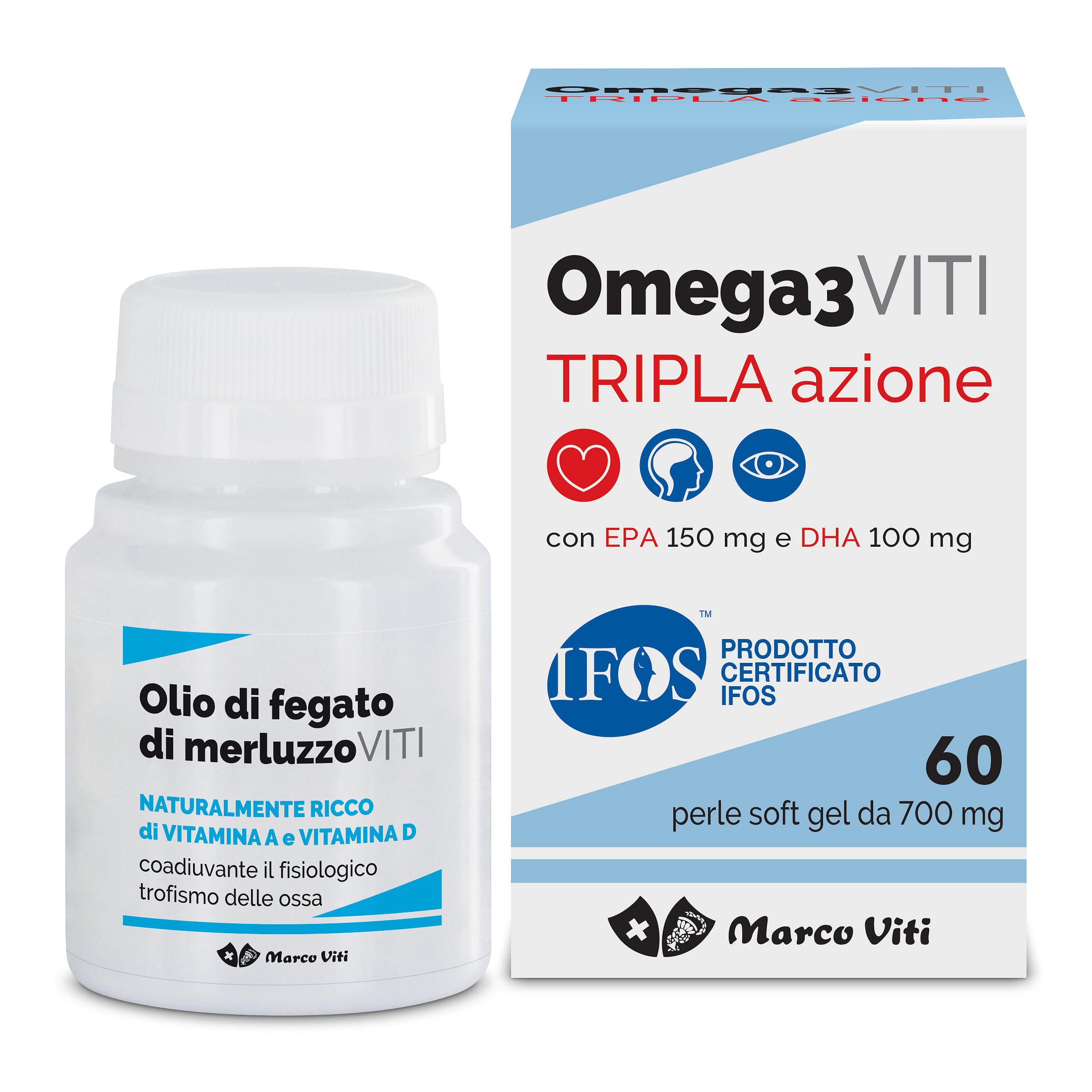 Omega3 Viti Tripla Azione 60 Perle