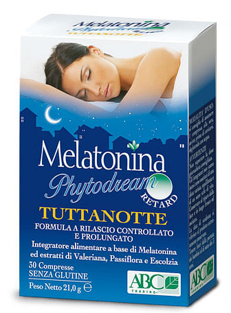 Melatonina Phytodream Tuttanotte Retard 30 Compresse