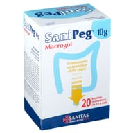 SANIPEG MACROGOL POLVERE PER SOLUZIONE ORALE 20 BUSTE DA 10 G
