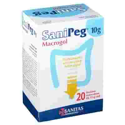 SANIPEG MACROGOL POLVERE PER SOLUZIONE ORALE 20 BUSTE DA 10 G