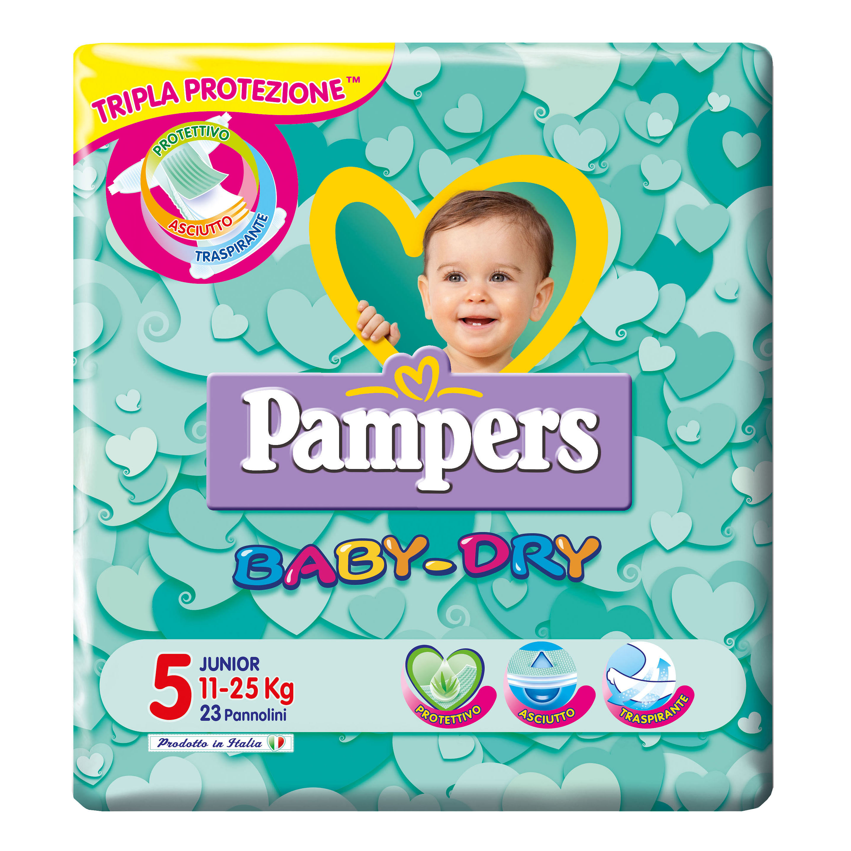 Pampers Baby Dry Junior Pb 23 Pezzi