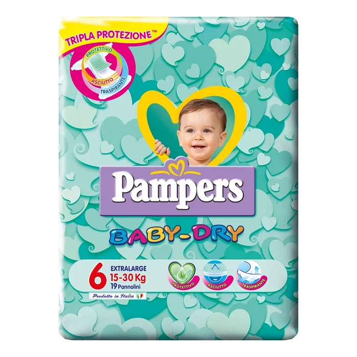 Pampers Baby Dry Pb 19 Pezzi