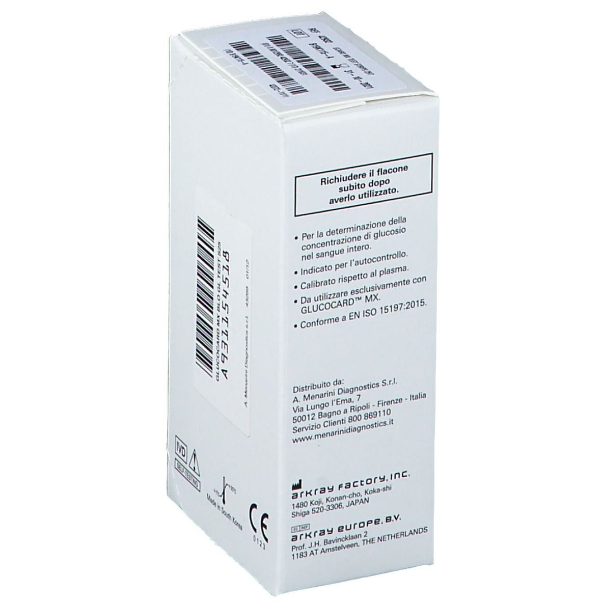 STRISCE MISURAZIONE GLICEMIA GLUCOCARD MX 25 PEZZI