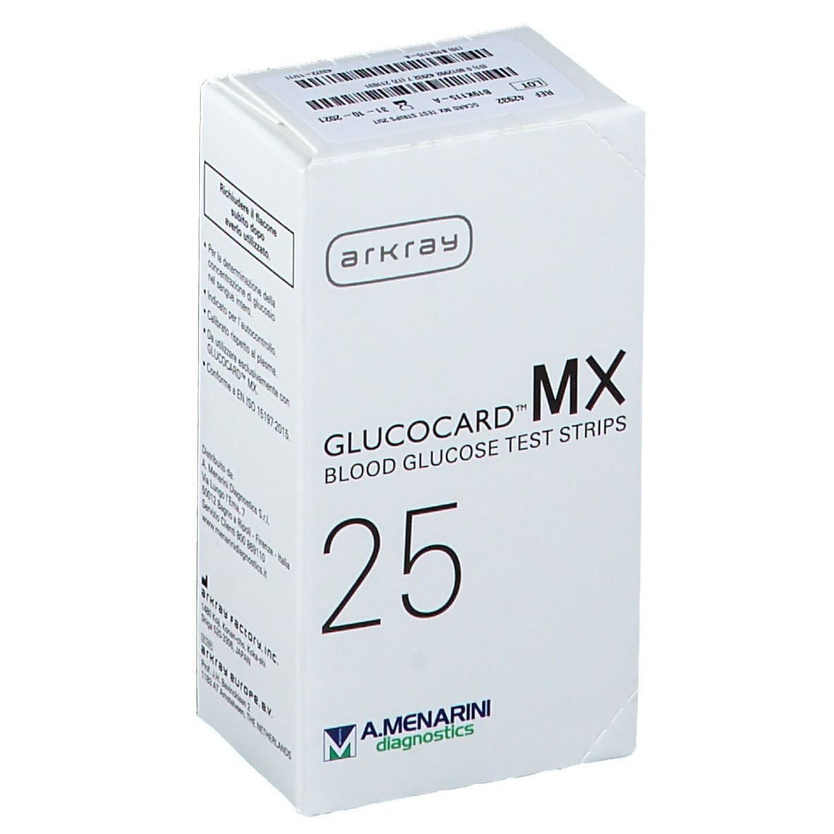 STRISCE MISURAZIONE GLICEMIA GLUCOCARD MX 25 PEZZI