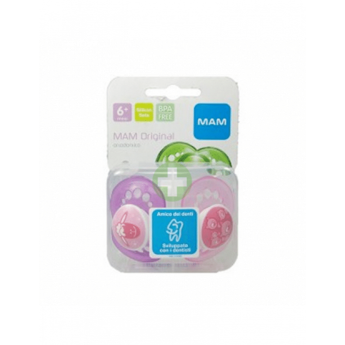 Mam Original Succhietto 6+ Caucciu' Confezione Doppia