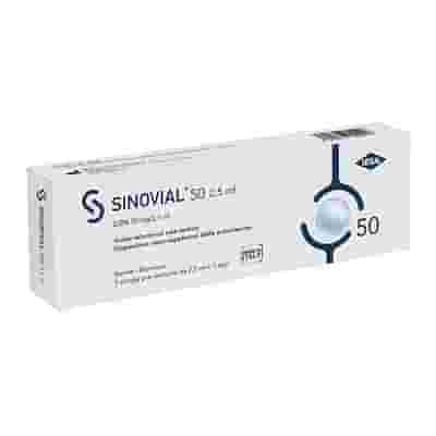 SIRINGA INTRA-ARTICOLARE SINOVIAL 50 ACIDO IALURONICO SALE SODICO 2% 50MG/2,5ML 2,5ML + AGO 21 GAUGE