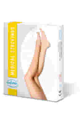 GLORIAMED COMFORT 152 GAMBALETTO LUNGO MAX  BEIGE PUNTA CHIUSA MISURA SMALL 1 PAIO