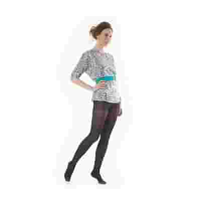 KAMILA COMFORT 140 DENARI COLLANT MAGLIA RETE NERO 5 18/20 MMHG