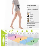 Collant Kamila Comfort 70 den a Rete, 12/15 mmHg Taglia 5