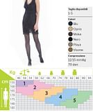 KAMILA COLLANT MAGLIA RETE FASHION 70 DENARI NERO 2 12/15 MMHG