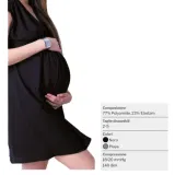 KAMILA COLLANT GESTANTE MATERNITY MAGLIA RETE 140 DENARI NERO 4