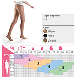 COLLANT TOP 100 MAGLIA LISCIA KAMILA 3 MIELE 14/16 MMHG