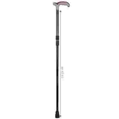 BASTONE DA PASSEGGIO PIEGHEVOLE IN 4 SET: CANNA LEGA BORDEAUX IMPUGNATURA BIMATERIA ANATOMICA COFANETTO