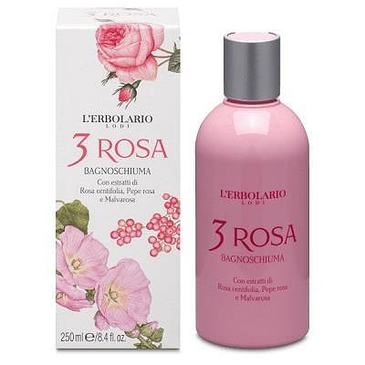 3 Rosa Bagnoschiuma 250 Ml