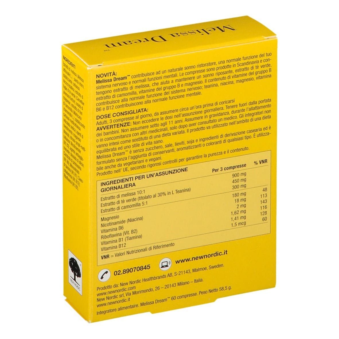 MELISSA DREAM 60 COMPRESSE