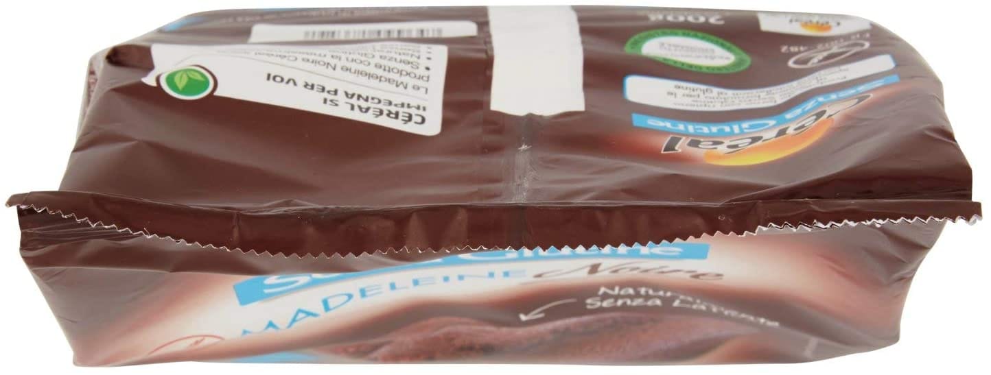 Merendine senza glutine Cereal Madeleine Noire 200g