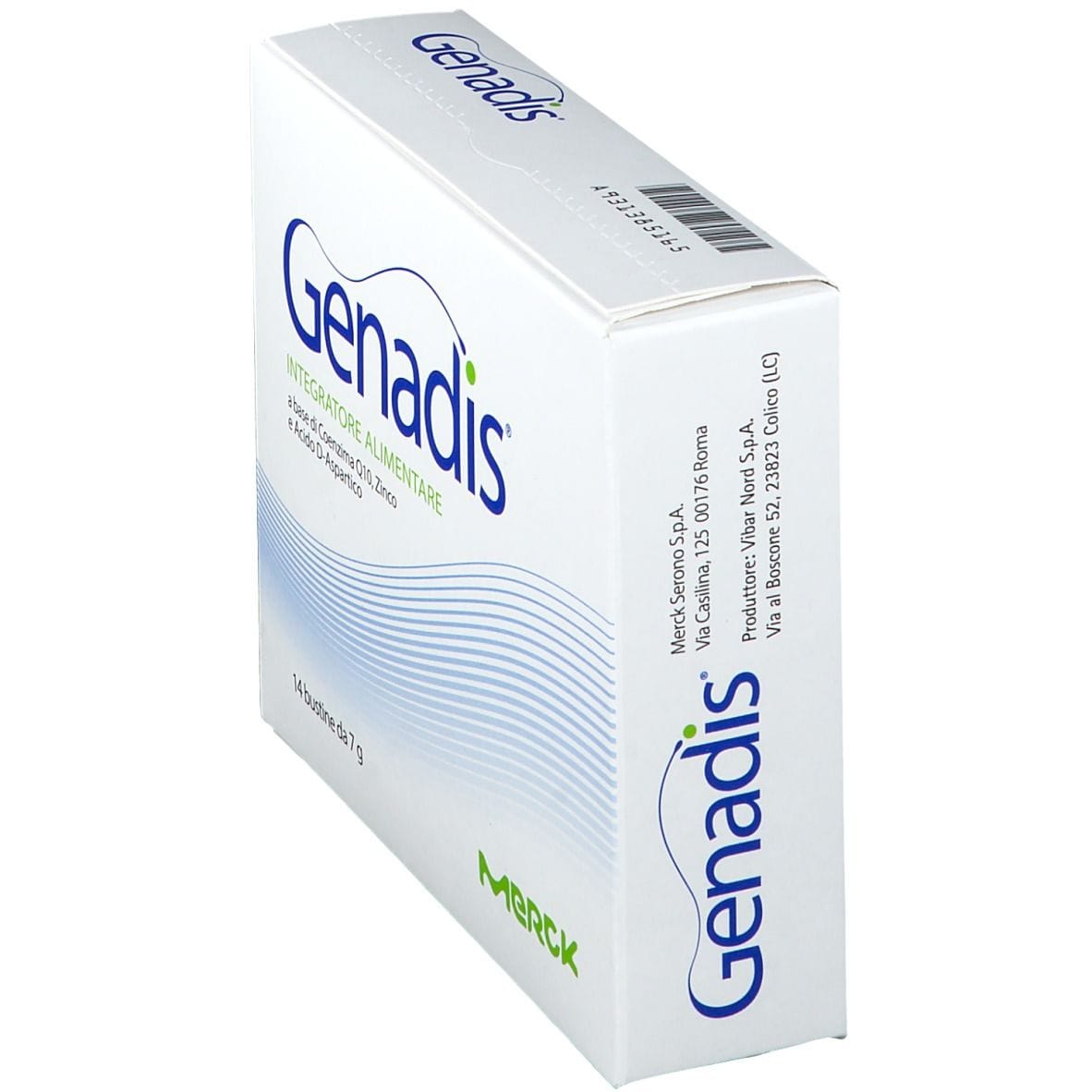 Genadis integratore fertilità maschile Merck, 14 bustine