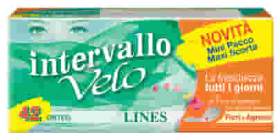 Proteggislip Lines Intervallo Velo Fiori e Agrumi, 42 pezzi