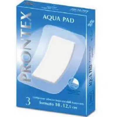 GARZA COMPRESSA PRONTEX AQUA PAD 10X12,5 CM 3 PEZZI GARZA COMPRESSA PRONTEX AQUA PAD 10X12,5 CM 3 PEZZI