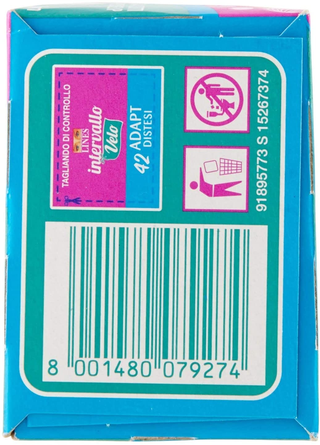 Proteggislip Lines Intervallo Velo Adapt, 42 pezzi