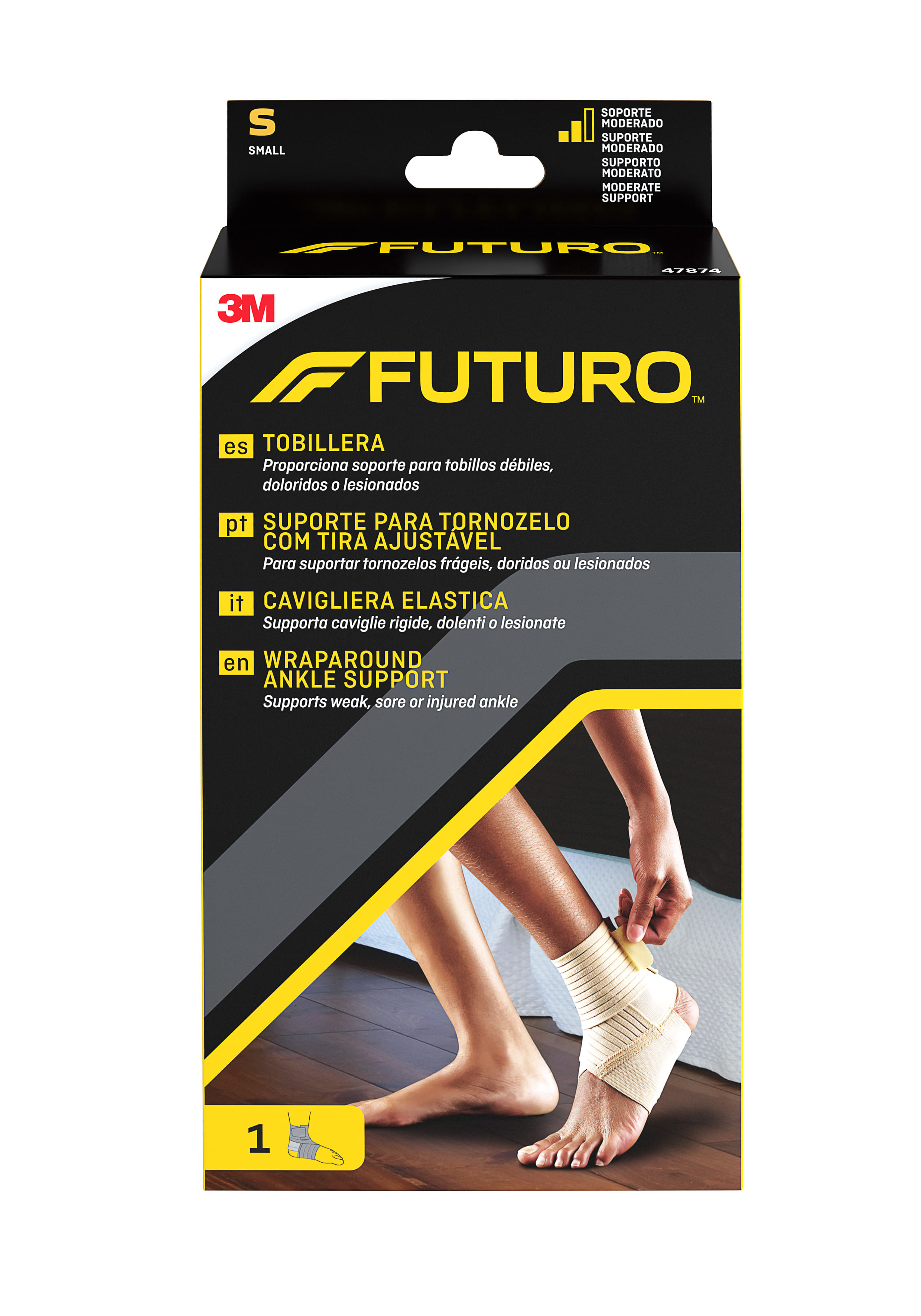 Cavigliera elastica Futuro Small per caviglia, taglia S