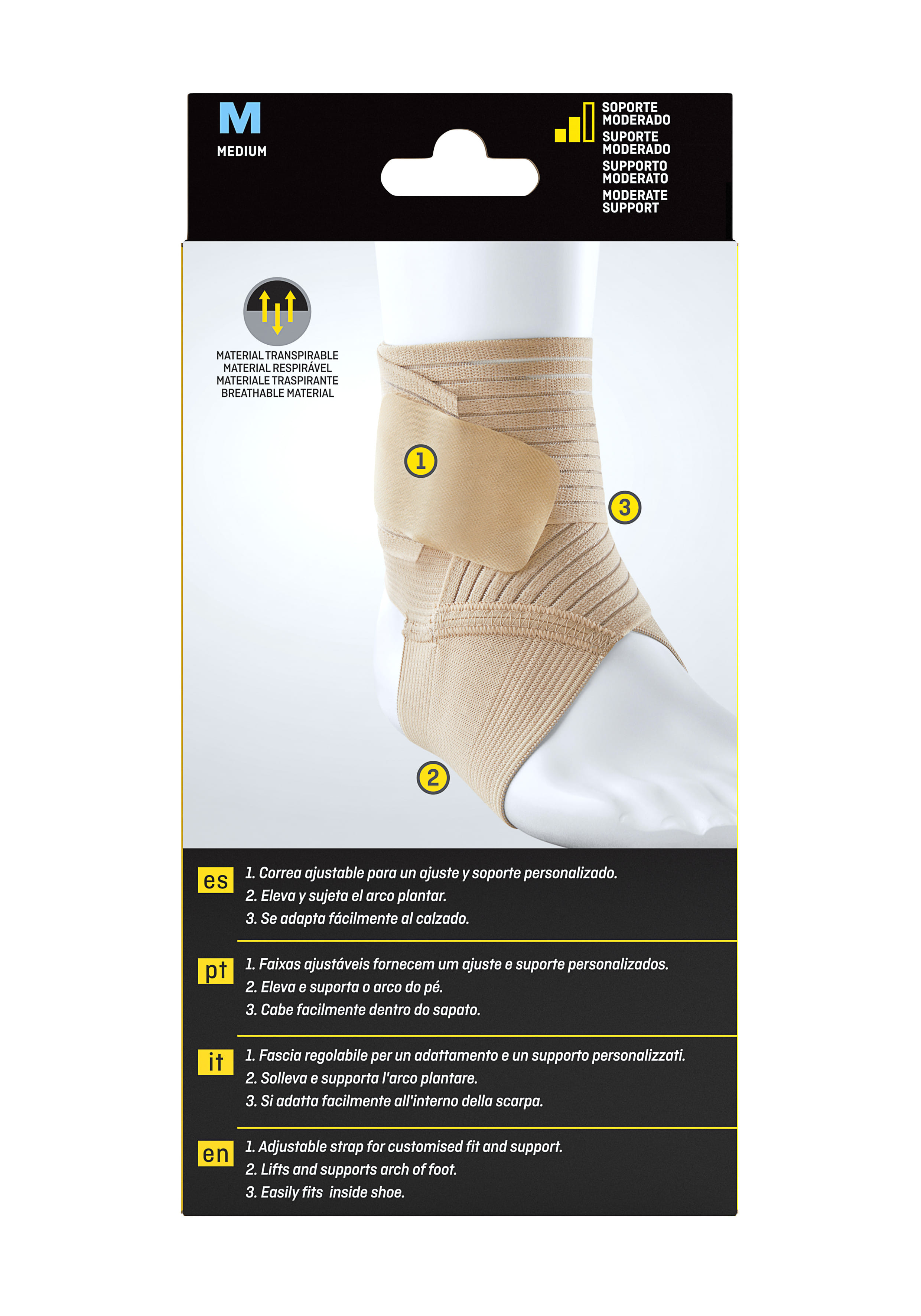 Cavigliera elastica Futuro Medium per supporto caviglia, taglia M