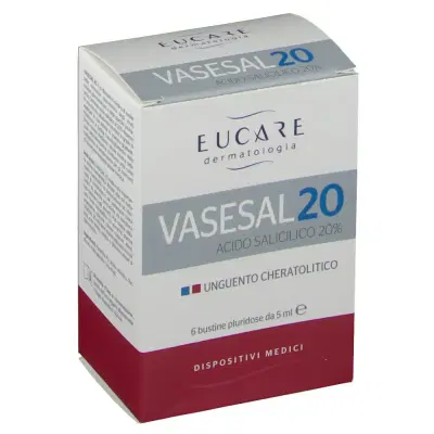 VASESAL 20 6 BUSTINE PLURIDOSE DA 5 ML UNGUENTO CHERATOLITICO VASESAL 20 6 BUSTINE PLURIDOSE DA 5 ML UNGUENTO CHERATOLITICO