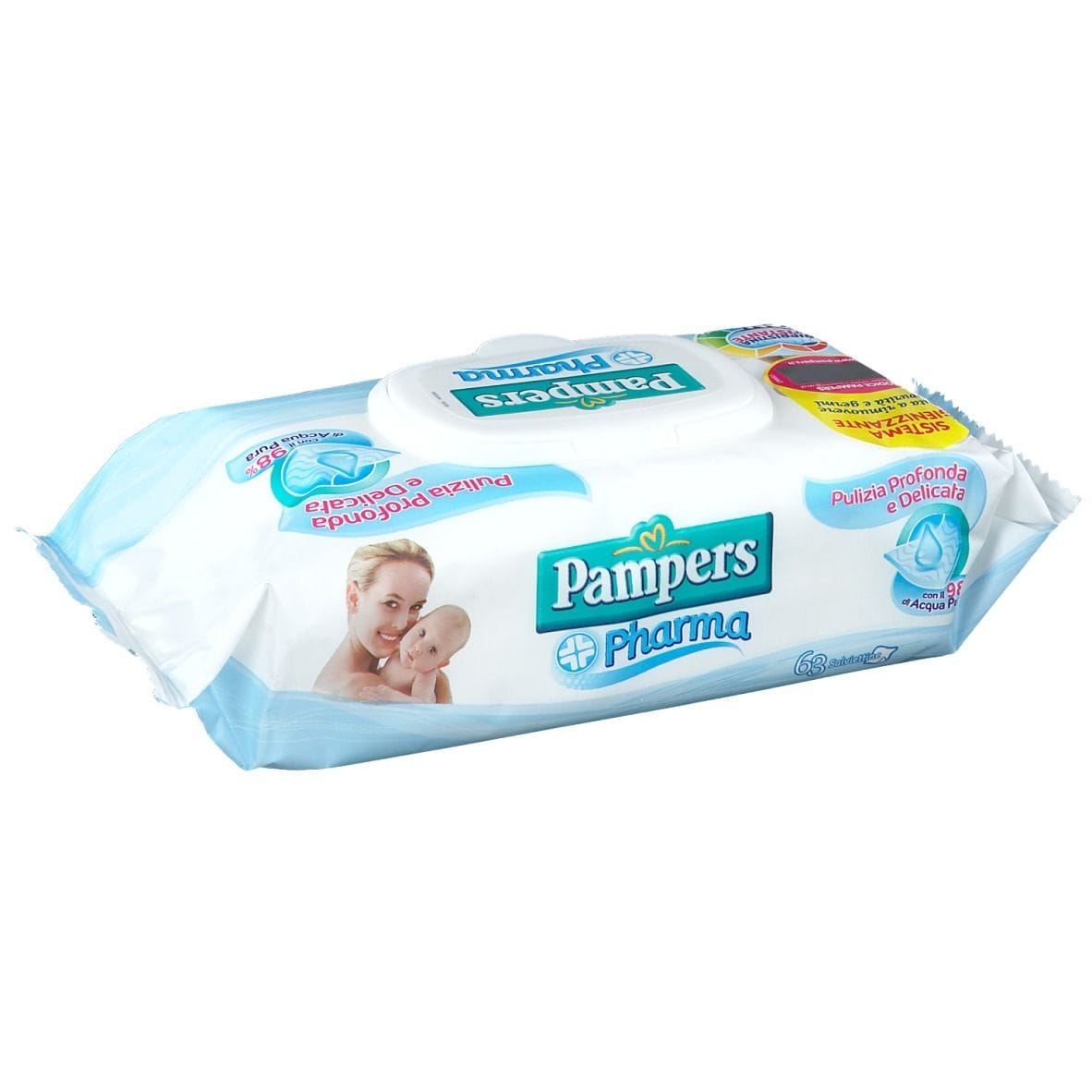 Salviette Pampers Pharma per pelli sensibili, 63 pezzi