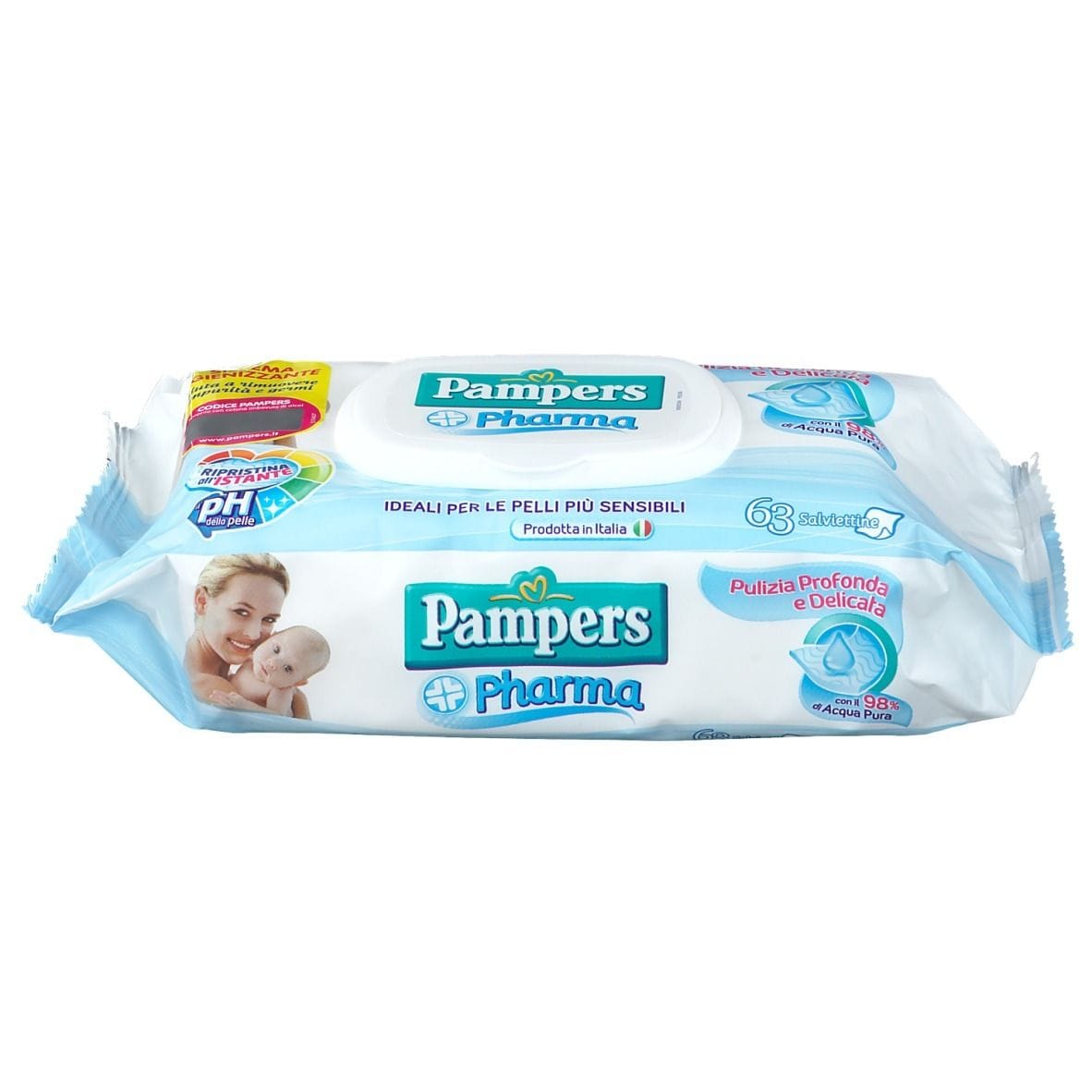 Salviette Pampers Pharma per pelli sensibili, 63 pezzi