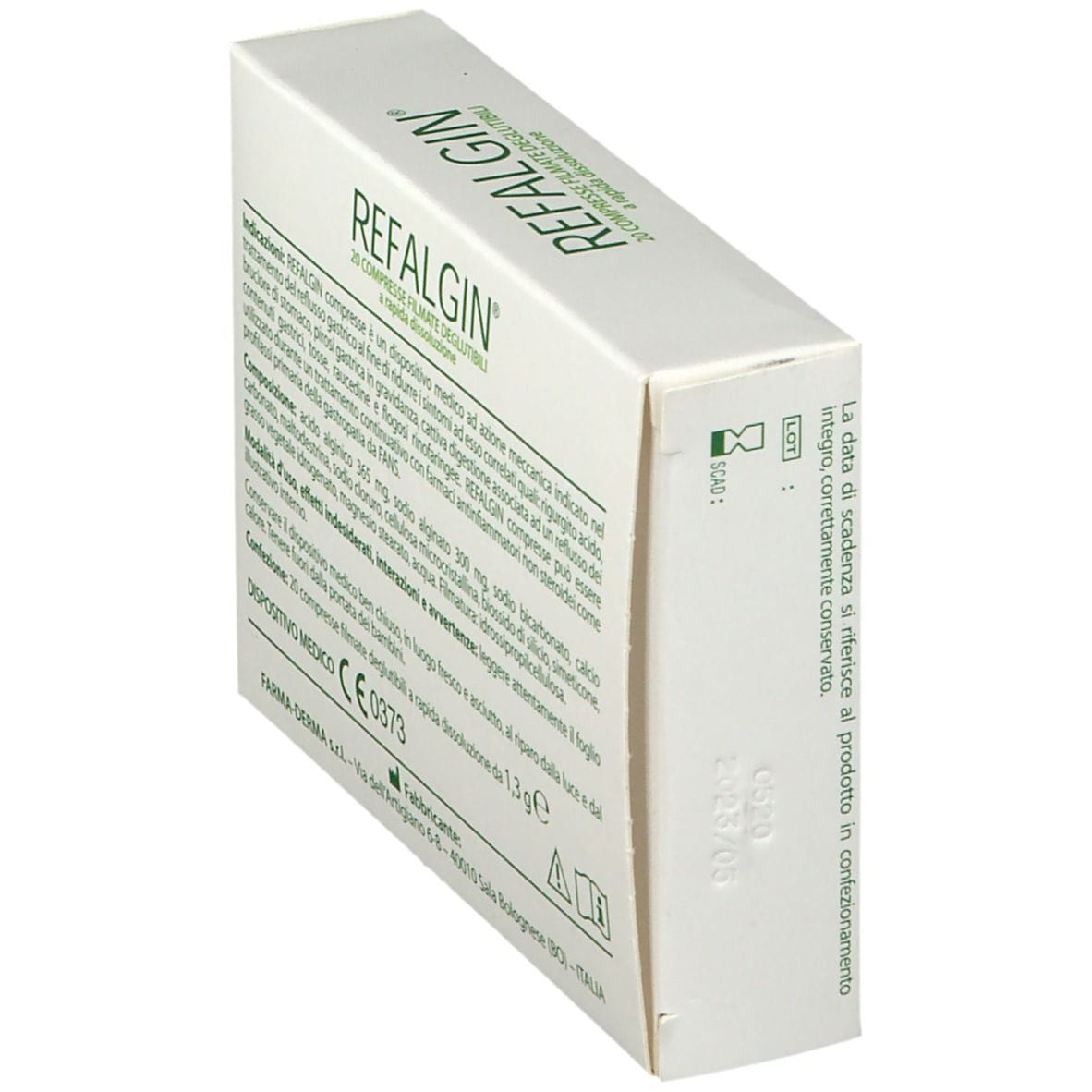 REFALGIN 20 COMPRESSE FILMATE DEGLUTIBILI