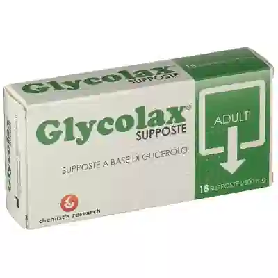 Glycolax 18 supposte al glicerolo 2500mg per il transito