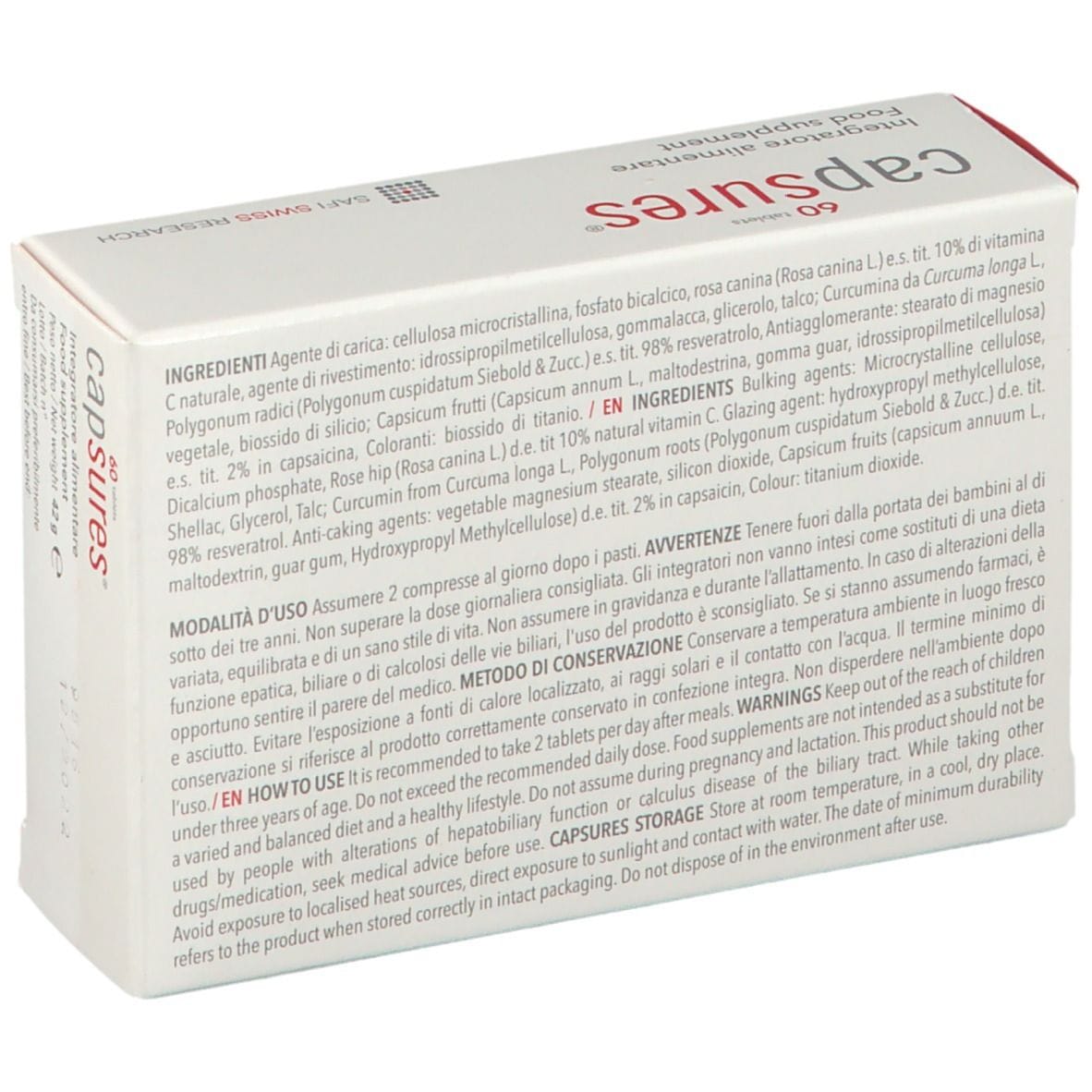 CAPSURES 60 COMPRESSE