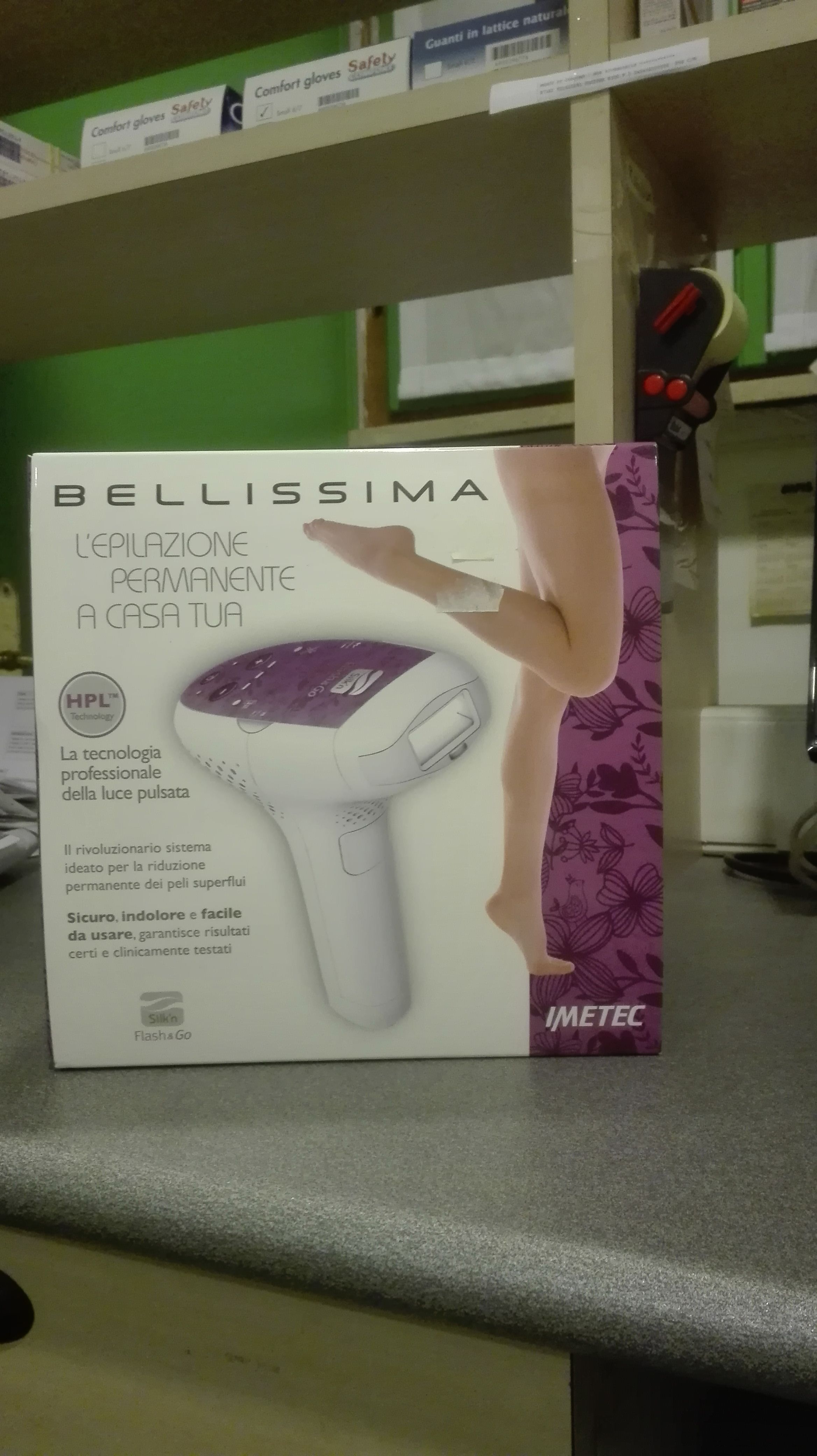 BELLISSIMA EPILATORE LUCE PULSANTE 1 PEZZO