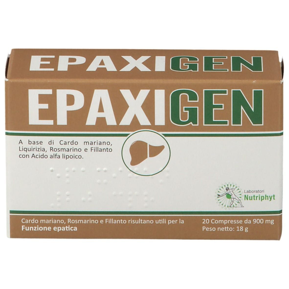 Integratore Epaxigen per fegato e digestione, 20 compresse