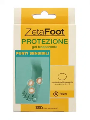 ZETAFOOT GEL TRASP PUNTI SENSIB 6PZ ZETAFOOT GEL TRASP PUNTI SENSIB 6PZ