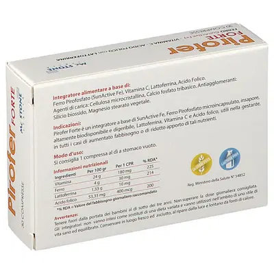 PIROFER FORTE 30 COMPRESSE DA 950 MG PIROFER FORTE 30 COMPRESSE DA 950 MG