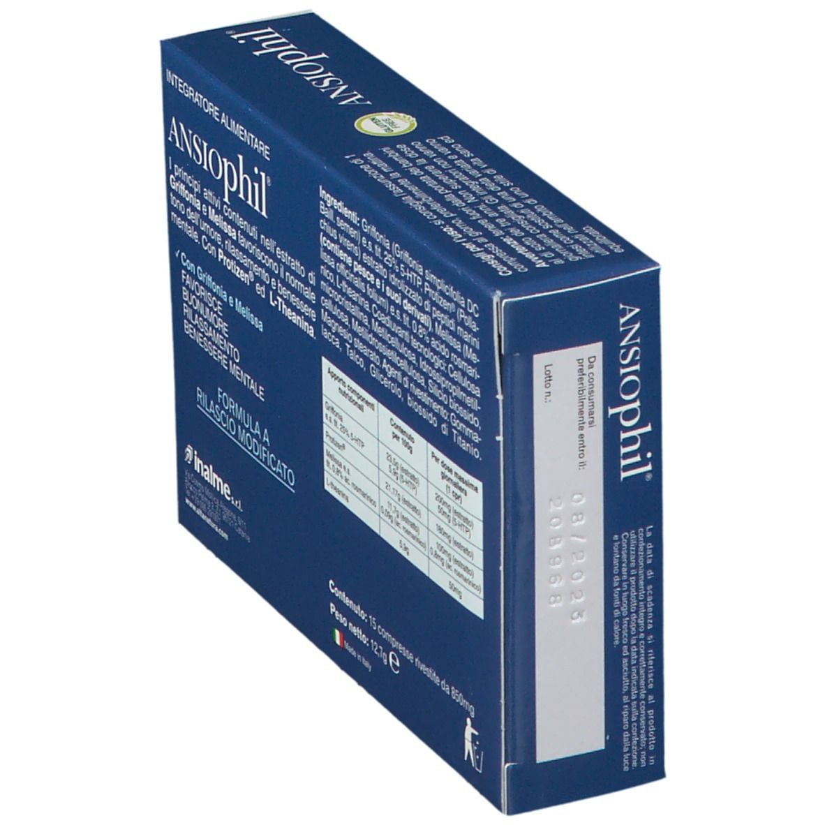 ANSIOPHIL 15 COMPRESSE 850MG