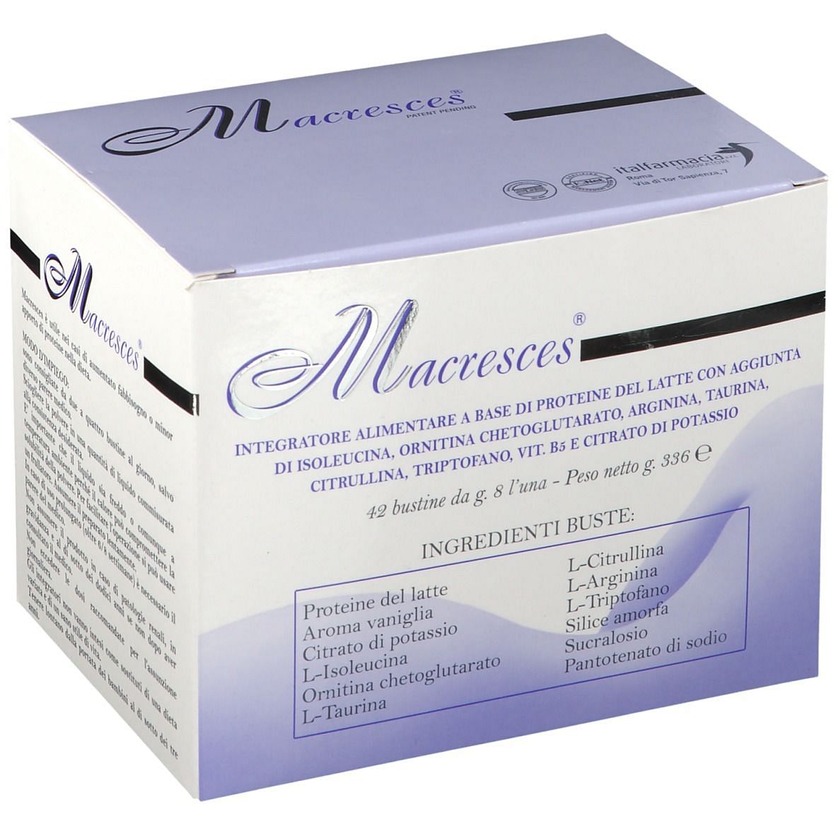 Macresces 42 Bustine 336 G