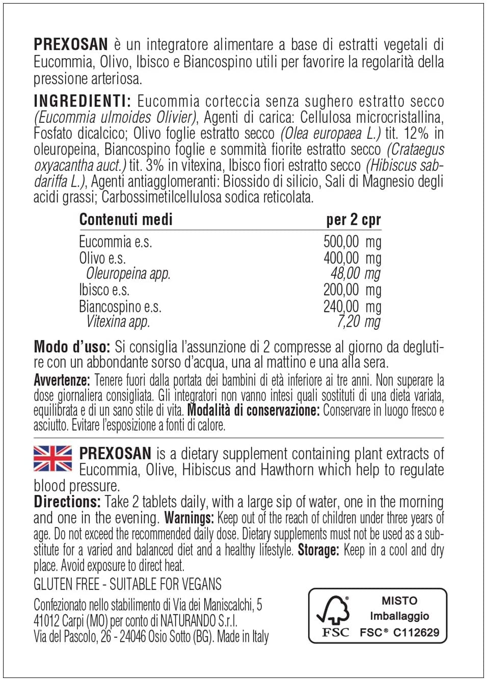 PREXOSAN 30 COMPRESSE