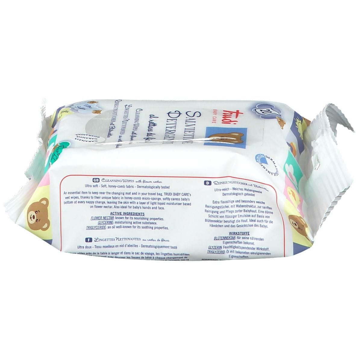 TRUDI BABY CARE SALVIETTA NETTARE FIORI 20 PEZZI