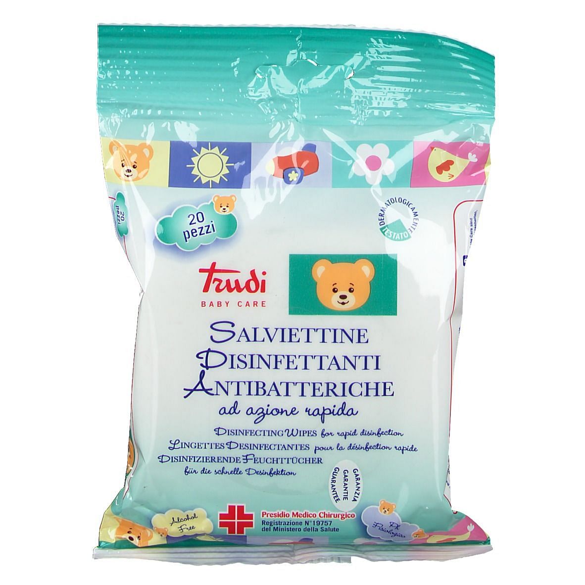 Trudi Baby Care Salviettine Disinfettanti 20 Pezzi